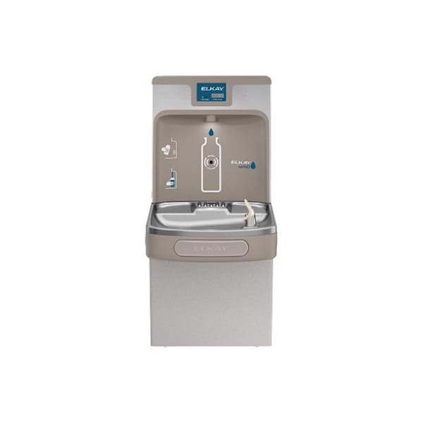 Elkay EZH2O 8 gal Gray Bottle Filling Station and Water Cooler Stainless Steel LZS8WSLP - main